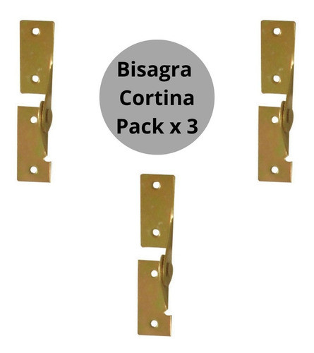 Bisagra Cortina Barrio Zócalo Repuesto Pack X 3 Unid 0