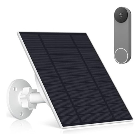 Panel Solar Para Timbre Google Nest, Panel Solar 0 Panel Solar Para Timbre Google Nest, Panel Solar 0