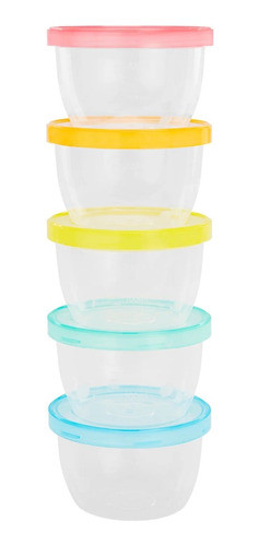 Pack X5 Bowls De 250ml Apto Para Microondas Badabulle Bebes 0