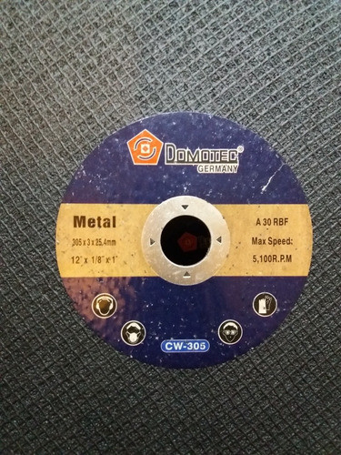 Precio X Todos 5 Discos Corte Metal 12  Domotec Germany 1