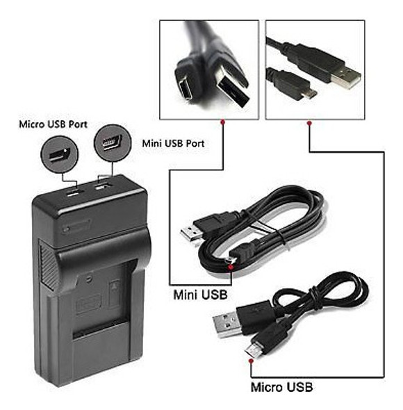 Np-f970 Usb Cargador Para Sony Np-f950 F970 Np F330 F530 F57 1