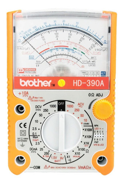 Multimetro Analogico Brother Hd-390a Tester Profesional 0