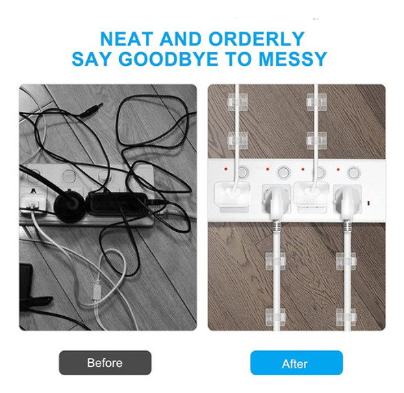 Abrazaderas De Cable De 50 Piezas, Gestión Profesional De Ca 1