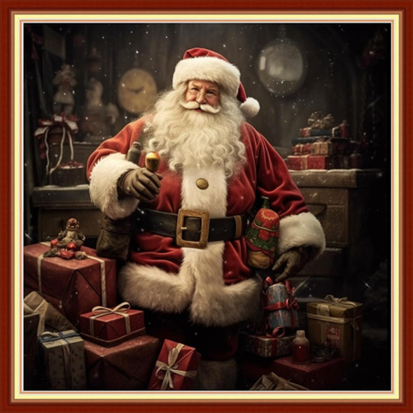 Kit De Bordado Cruzado Para Principiantes, Santa Claus, 45x4 0