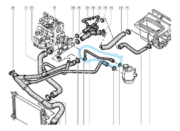 Manguera Retorno Vaso Recuperador Megane 1 2.0 F3r Original 1 Manguera Retorno Vaso Recuperador Megane 1 2.0 F3r Original 1