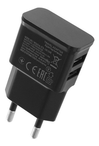 Adaptador Enchufe Pared Usb Doble 2.1 Y 1, Universal 0