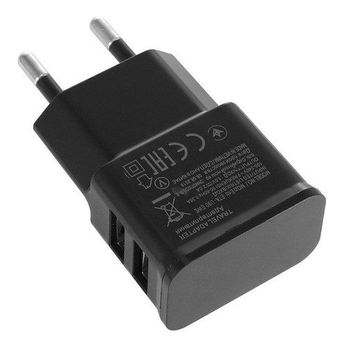 Adaptador Enchufe Pared Usb Doble 2.1 Y 1, Universal 1