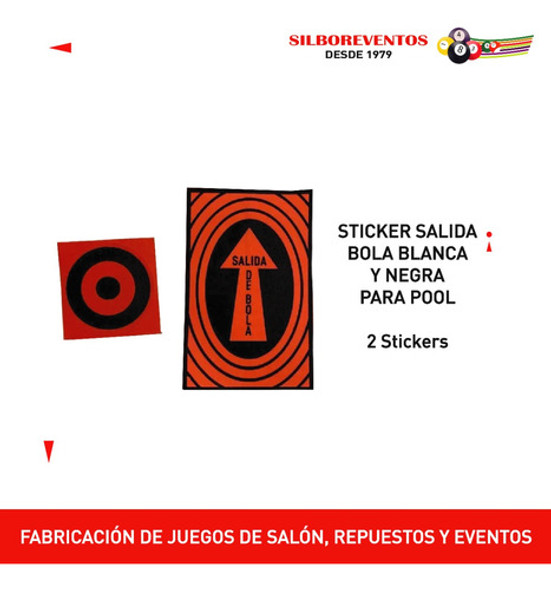 Sticker Salida Bola Blanca Y Bola Negra 1