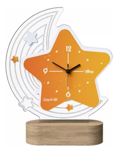 Reloj De Aguja (para Escritorio, Con Luz Led) 0