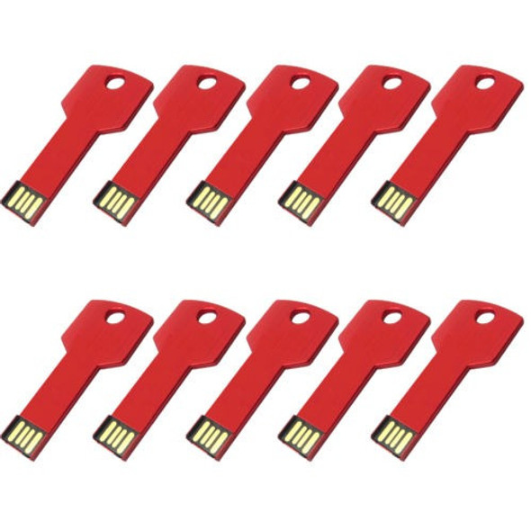 10 Lotes De Unidad De Disco Flash Usb De 2gb Con Llave De Me 0