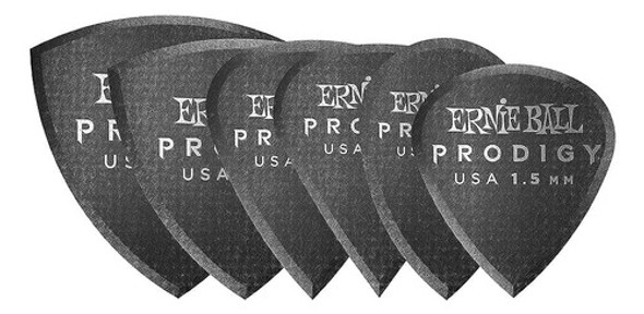 Ernie Ball Prodigy Guitar Picks, Multipack, Negro 1.5mm, 6-p 0 Ernie Ball Prodigy Guitar Picks, Multipack, Negro 1.5mm, 6-p 0