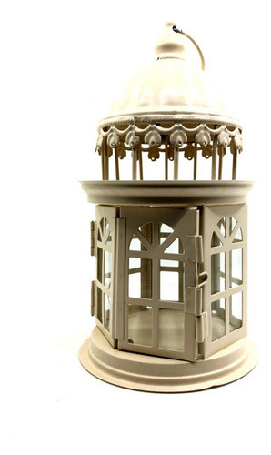 Farol Blanco 13 X 13 X 23 Cm - Decoración - Fiestas 0