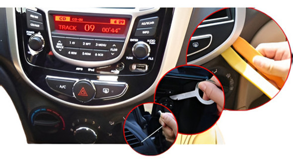 12pcs/conjunto De Auto Coche Radio Puerta Clip Panel Recorta 0