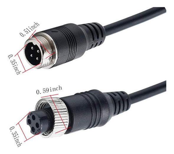 Pen Cable De Extension De Video De Aviacion De 4 Pines Para 1