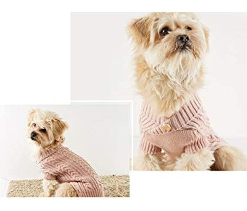 Clasico Tejido De Cable Sueter Para Perros Y Gatos Sueter 1