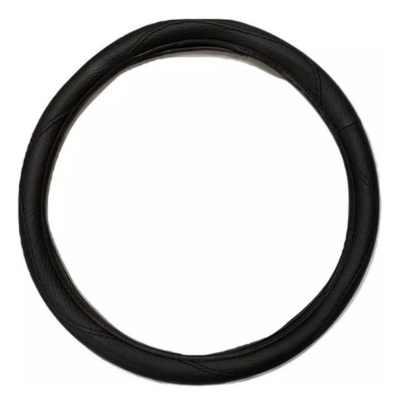 Cubre Volante Eco Cuero Negro Con Costuras 42 Cm Camioneta 1