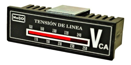 Voltímetro Para Tensión De Línea, 10 Segmentos-de 150 A 250v 0