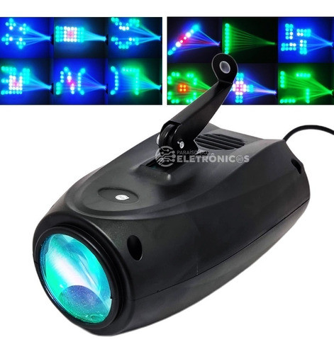 Luz Laser Multi Efeito Holofotes De Palco Led Rgbw Refletor 1