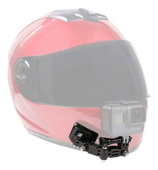 Soporte Casco Frontal Para Gopro 4 5 6 7 8 Montaje Mentonera 0
