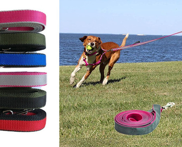 Correa Larga Perro 5 M - Bicolor Paseo Entrenamiento Mascota 1