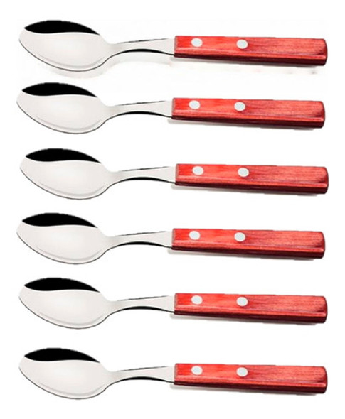 Cuchara De Postre Polywood Tramontina. Kit X6 1