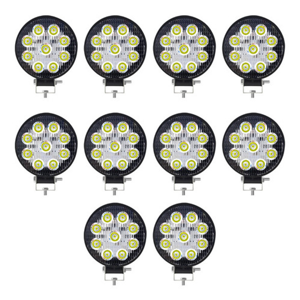 Oferta X10 Faro Led Circular 9 Led 27 Watts 12v Alta Calidad 0