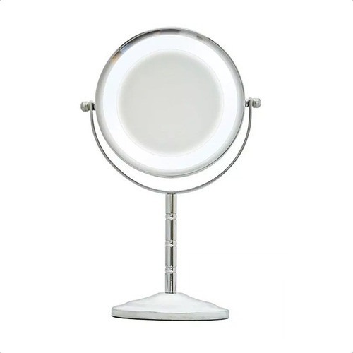 Espejo Doble Con Luz Aumento Maquillaje Baño Belleza Cuidado Personal 0