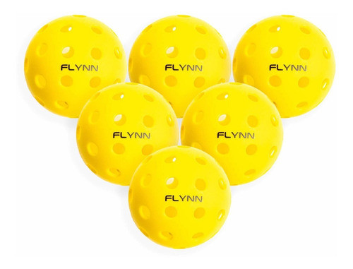 Flynn Outdoor Pickleball Balls Bright Yellow Pickle Balls 6 1