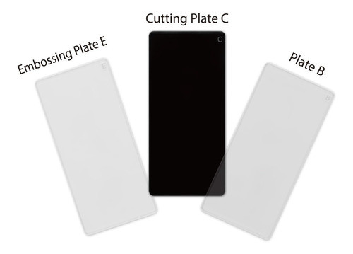 Set X 3 Placas Repuesto (b, C, E) P Troqueladoras Ibi-craft 1