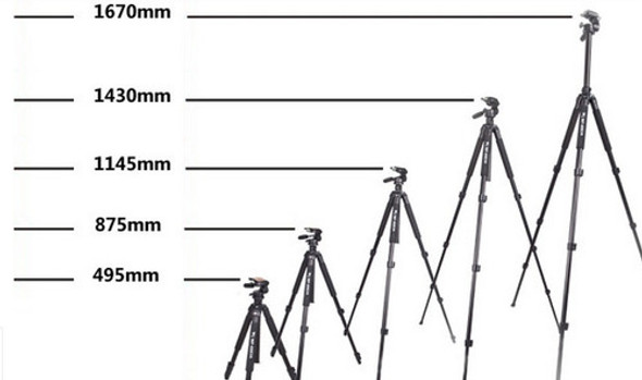 Trípode Profesional Weifeng 1,67m Fotografia Video Click 1