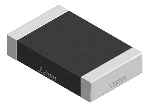 Resistencia Smd (1206) 1/4w 5% 39e 39r 39 Ohms Pack X100 0 Resistencia Smd (1206) 1/4w 5% 39e 39r 39 Ohms Pack X100 0