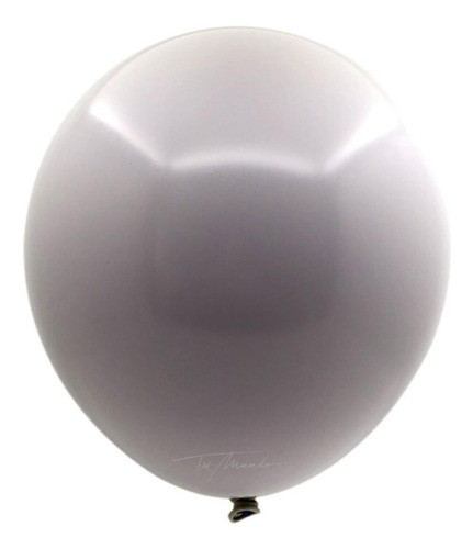 Globo De Látex Doble Color Gris 12 Pulgadas X 10 Und. 0