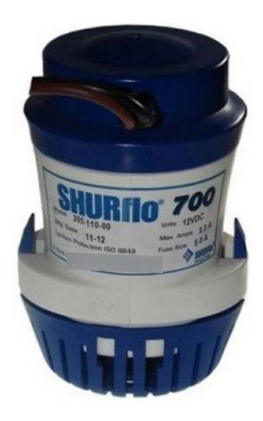 Bomba De Porão Submersível Shurflo 700 Gph 12v 0