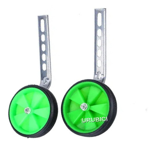 Estabilizadores Rueditas Regulables Rodado 12 Al  20 Verdes 0
