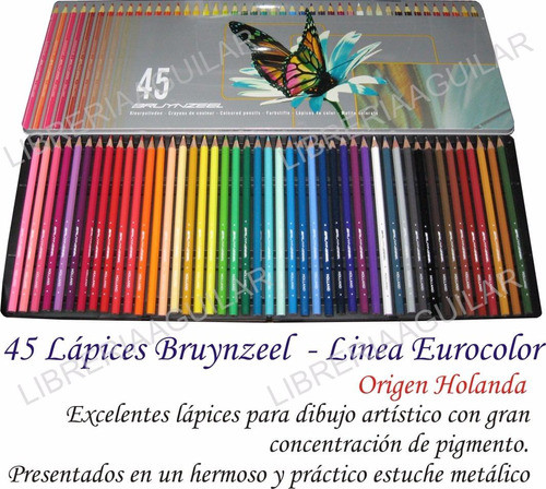 Lata 45 Lápices Profesionales Bruynzeel Holanda 0