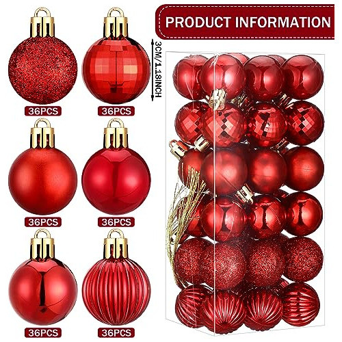 Chirimbolos Árbol Navidad Pequeños 3cm Rojo 1