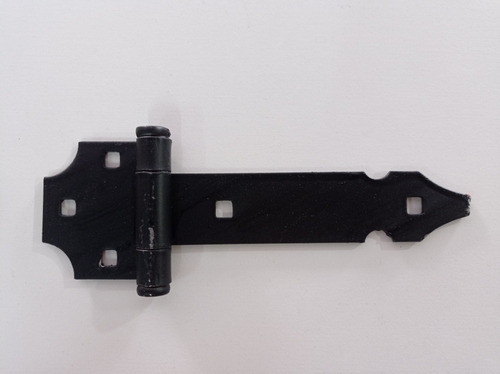 Bisagra Hierro T Hierro Negro 20 Cm Colonial Atornillar X Un 0