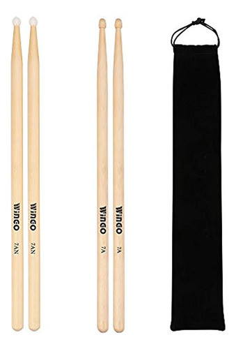 7a / 7an Baquetas Con Puntas De Madera O Nailon - Wingo Paqu 1