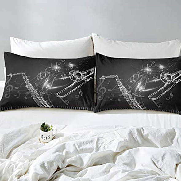 Funda De Edredón Para Saxofón, Juego De Ropa De Cama Con Tec 1 Funda De Edredón Para Saxofón, Juego De Ropa De Cama Con Tec 1
