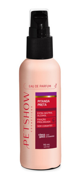 Perfume Pitanga Preta 110ml Pet Show Tosa Cachorro Gato 0