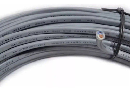 Cable Super Plastico Ute Entrada Luz  80 Mts  2x6 - Tyt 0