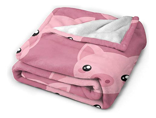 Delerain Cute Cartoon Pig Manta Suave De 40 X 50 Pulgadas, M 1