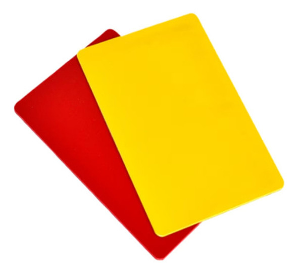 Cartão De Árbitro Futebol Campo Pvc Amarelo Vermelho 1