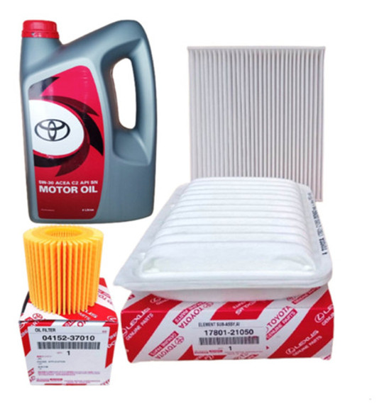 Kit Filtros Originales Toyota Corolla Año 2015 + 5w30 Toyota 0