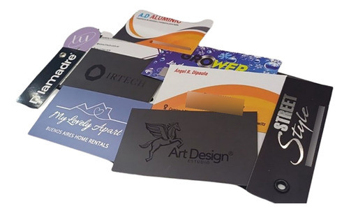 1000 Tarjetas Personales Premium Full Color 9x5 Publicidad - Troquelados Especiales Montados Stamping Sectorizados Oro 0