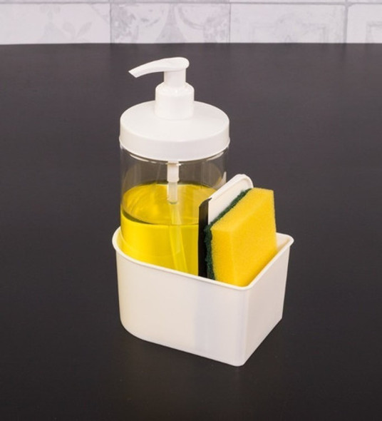 Dispensador Detergente Jabón Con Escobilla 1 Dispensador Detergente Jabón Con Escobilla 1