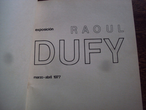 Dufy Catalogo Arte Exposicion Museo Nacional Montevideo 1