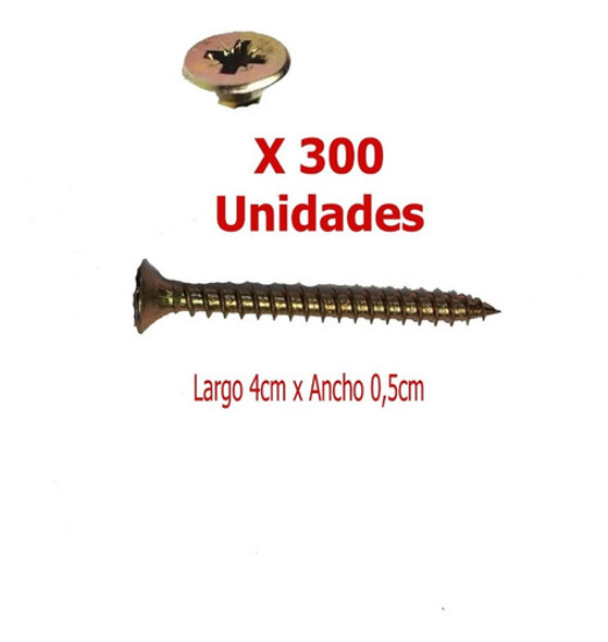 Tornillo Para Madera Phillips 5 X 40 Caja 300u - Aym 1 Tornillo Para Madera Phillips 5 X 40 Caja 300u - Aym 1