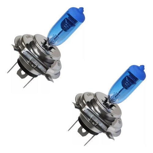 Kit X2 Lamparas H4 Alta Y Baja Efecto Xenon Unicas Blue 0