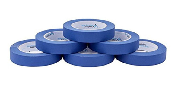 6 Paquetes De Cinta De Pintores Azules De 0.94 Pulgadas, Adh 0